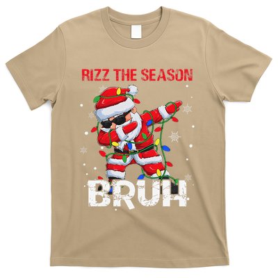 Rizz The Season Bruh Christmas Rizzmas Santa Claus Rizzler T-Shirt