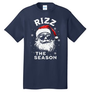 Rizz The Season Santa Claus Rizzmas Funny Christmas Tall T-Shirt