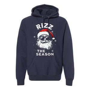 Rizz The Season Santa Claus Rizzmas Funny Christmas Premium Hoodie