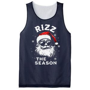 Rizz The Season Santa Claus Rizzmas Funny Christmas Mesh Reversible Basketball Jersey Tank