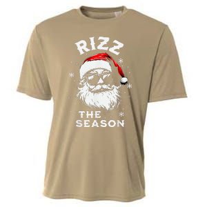 Rizz The Season Santa Claus Rizzmas Funny Christmas Cooling Performance Crew T-Shirt