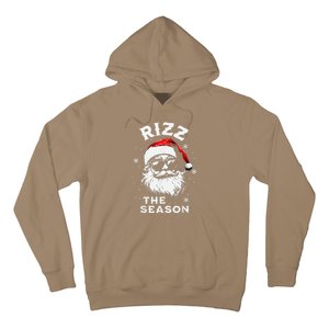 Rizz The Season Santa Claus Rizzmas Funny Christmas Hoodie