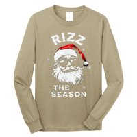 Rizz The Season Santa Claus Rizzmas Funny Christmas Long Sleeve Shirt