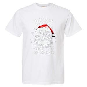 Rizz The Season Santa Claus Rizzmas Funny Christmas Garment-Dyed Heavyweight T-Shirt