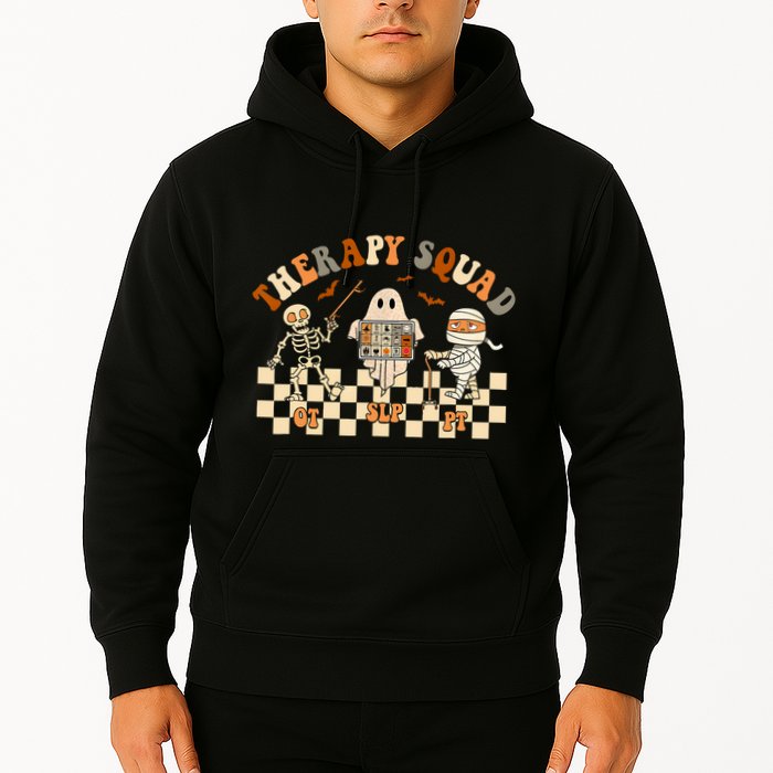 Retro Therapy Squad Slp Ot Pt Team Halloween Speech Physical Hoodie