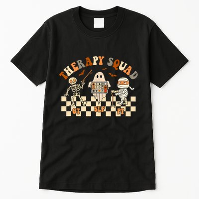 Retro Therapy Squad Slp Ot Pt Team Halloween Speech Physical Tall T-Shirt