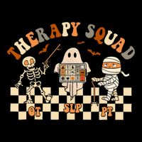 Retro Therapy Squad Slp Ot Pt Team Halloween Speech Physical City Backpack