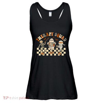 Retro Therapy Squad Slp Ot Pt Team Halloween Speech Physical Ladies Essential Flowy Tank