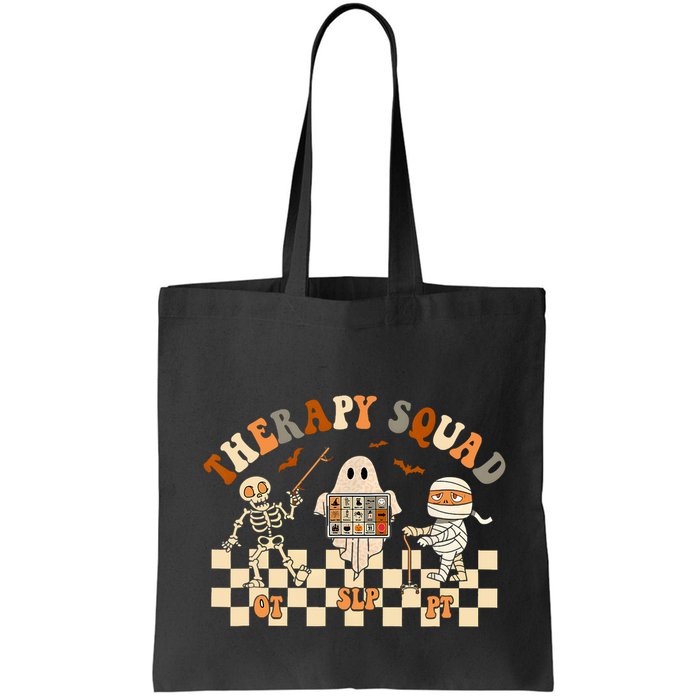 Retro Therapy Squad Slp Ot Pt Team Halloween Speech Physical Bag