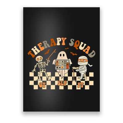 Retro Therapy Squad Slp Ot Pt Team Halloween Speech Physical Poster