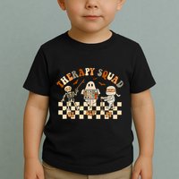 Retro Therapy Squad Slp Ot Pt Team Halloween Speech Physical Toddler T-Shirt