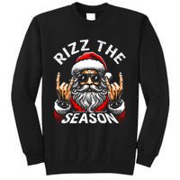 Rizz The Season Funny Christmas Rizzmas Santa Teens Sweatshirt