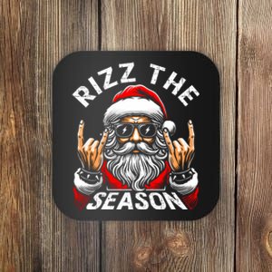 Rizz The Season Funny Christmas Rizzmas Santa Teens Coaster