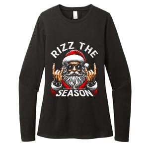 Rizz The Season Funny Christmas Rizzmas Santa Teens Womens CVC Long Sleeve Shirt