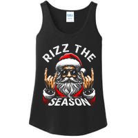 Rizz The Season Funny Christmas Rizzmas Santa Teens Ladies Essential Tank