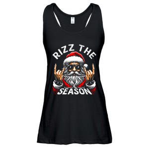 Rizz The Season Funny Christmas Rizzmas Santa Teens Ladies Essential Flowy Tank