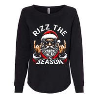 Rizz The Season Funny Christmas Rizzmas Santa Teens Womens California Wash Sweatshirt