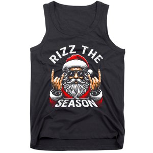 Rizz The Season Funny Christmas Rizzmas Santa Teens Tank Top