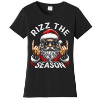 Rizz The Season Funny Christmas Rizzmas Santa Teens Women's T-Shirt