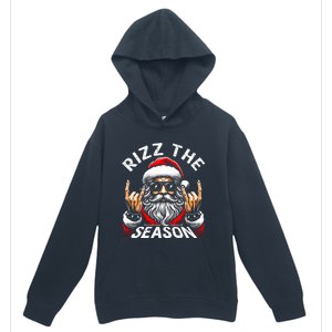 Rizz The Season Funny Christmas Rizzmas Santa Teens Urban Pullover Hoodie