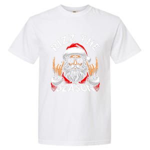 Rizz The Season Funny Christmas Rizzmas Santa Teens Garment-Dyed Heavyweight T-Shirt