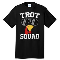 Running Turkey Sunglasses Trot Squad Thanksgiving Tall T-Shirt