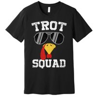 Running Turkey Sunglasses Trot Squad Thanksgiving Premium T-Shirt