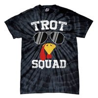 Running Turkey Sunglasses Trot Squad Thanksgiving Tie-Dye T-Shirt