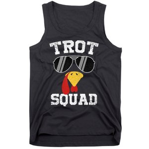 Running Turkey Sunglasses Trot Squad Thanksgiving Tank Top