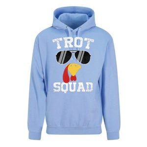 Running Turkey Sunglasses Trot Squad Thanksgiving Unisex Surf Hoodie