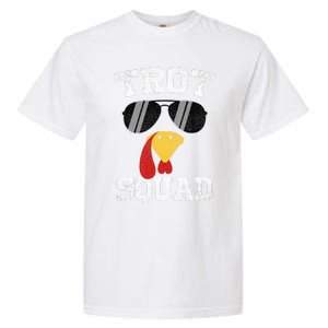 Running Turkey Sunglasses Trot Squad Thanksgiving Garment-Dyed Heavyweight T-Shirt