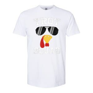 Running Turkey Sunglasses Trot Squad Thanksgiving Softstyle CVC T-Shirt