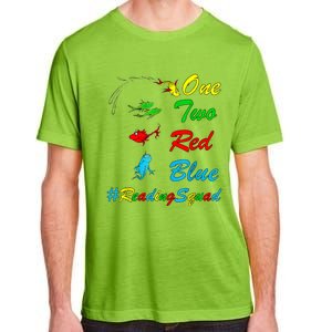 Reading Teacher Squad Oh The Places One Two Red Blue Fish Adult ChromaSoft Performance T-Shirt