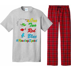 Reading Teacher Squad Oh The Places One Two Red Blue Fish Pajama Set