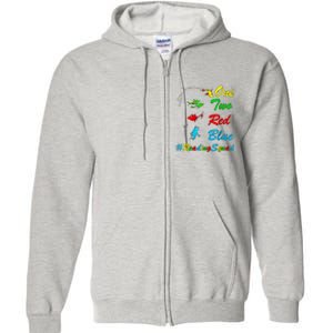 Reading Teacher Squad Oh The Places One Two Red Blue Fish Full Zip Hoodie