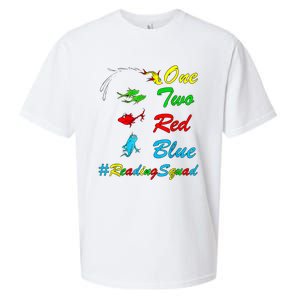 Reading Teacher Squad Oh The Places One Two Red Blue Fish Sueded Cloud Jersey T-Shirt