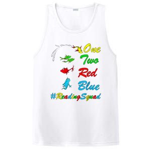 Reading Teacher Squad Oh The Places One Two Red Blue Fish PosiCharge Competitor Tank