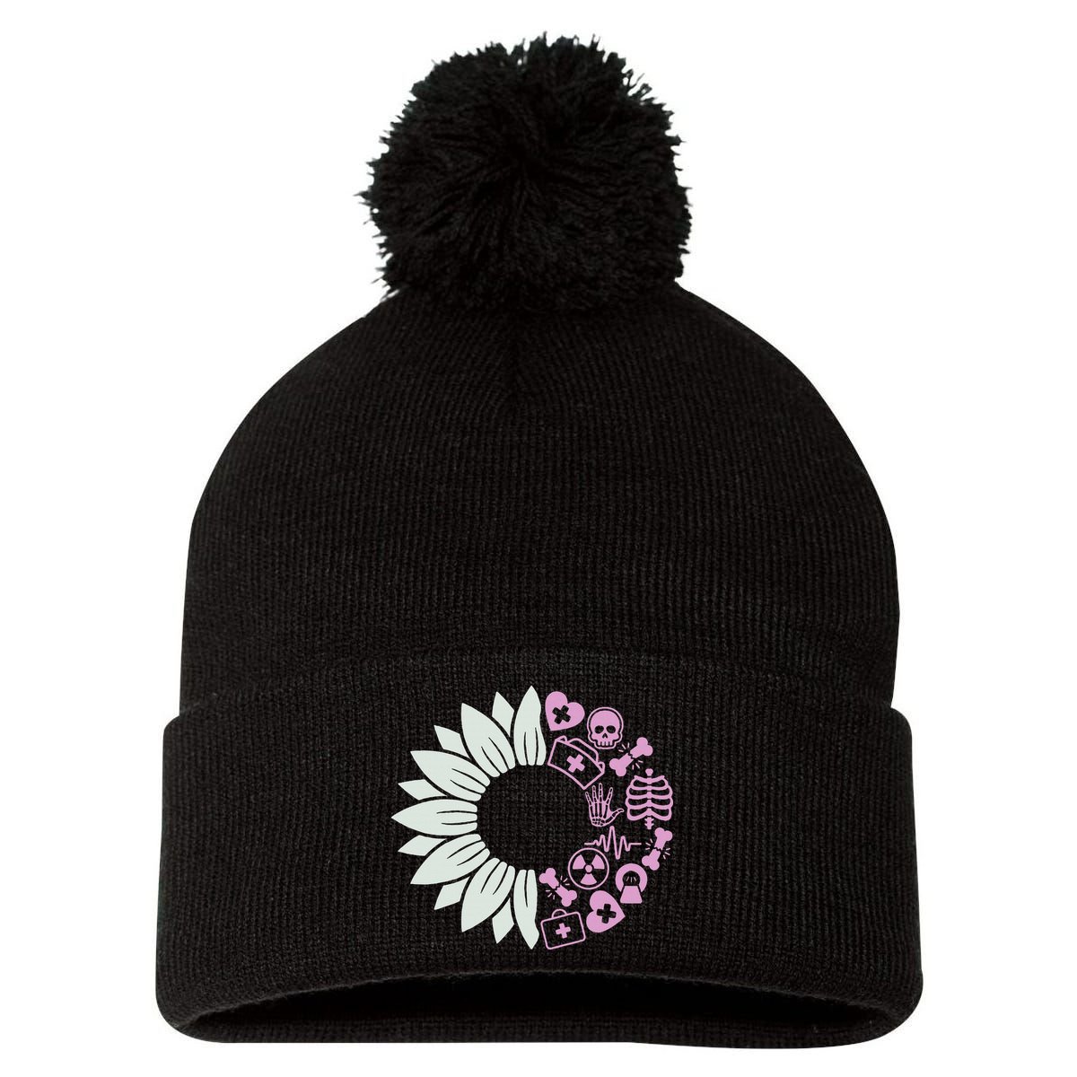 Radiology Tech Student Team Future Xray Technologist Ct Crew Pom Pom 12in Knit Beanie