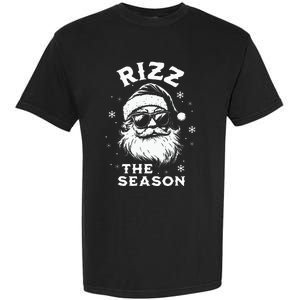 Rizz The Season Santa Claus Rizzmas Funny Christmas Garment-Dyed Heavyweight T-Shirt