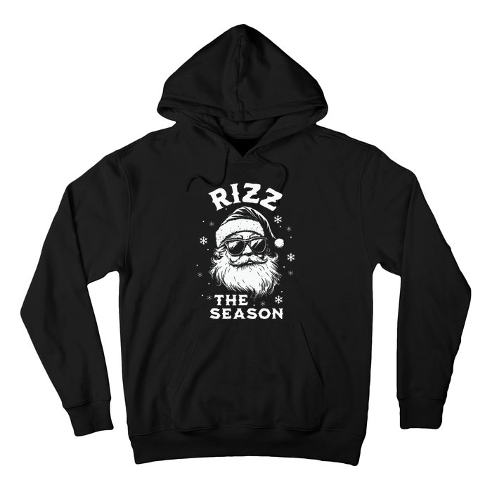 Rizz The Season Santa Claus Rizzmas Funny Christmas Hoodie