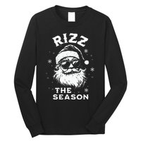 Rizz The Season Santa Claus Rizzmas Funny Christmas Long Sleeve Shirt