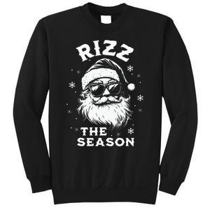 Rizz The Season Santa Claus Rizzmas Funny Christmas Sweatshirt