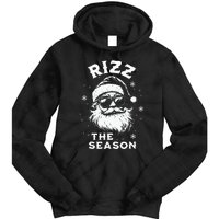 Rizz The Season Santa Claus Rizzmas Funny Christmas Tie Dye Hoodie