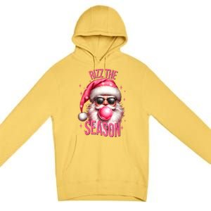 Rizz The Season Funny Christmas Rizzmas Santa Rizzler Premium Pullover Hoodie