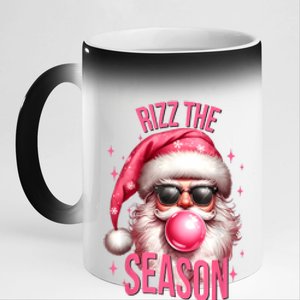 Rizz The Season Funny Christmas Rizzmas Santa Rizzler 11oz Black Color Changing Mug