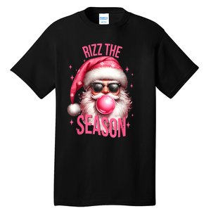 Rizz The Season Funny Christmas Rizzmas Santa Rizzler Tall T-Shirt