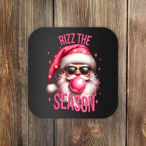 Rizz The Season Funny Christmas Rizzmas Santa Rizzler Coaster