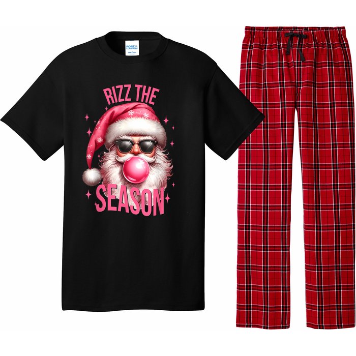 Rizz The Season Funny Christmas Rizzmas Santa Rizzler Pajama Set