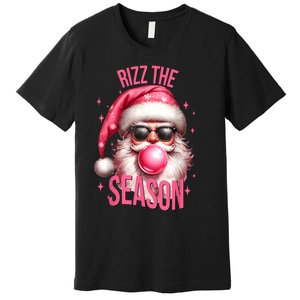 Rizz The Season Funny Christmas Rizzmas Santa Rizzler Premium T-Shirt