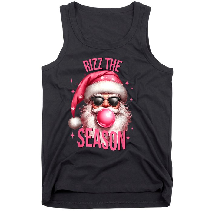 Rizz The Season Funny Christmas Rizzmas Santa Rizzler Tank Top